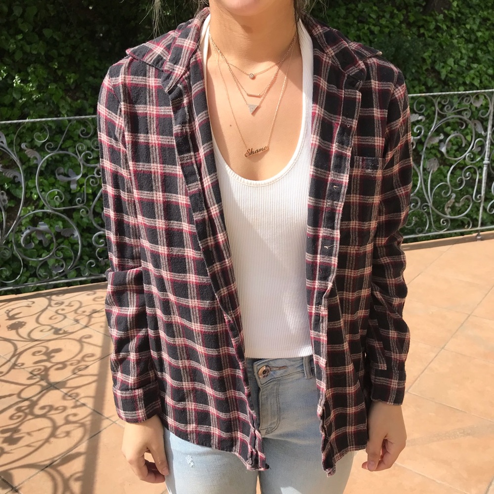 Plaid cardigan